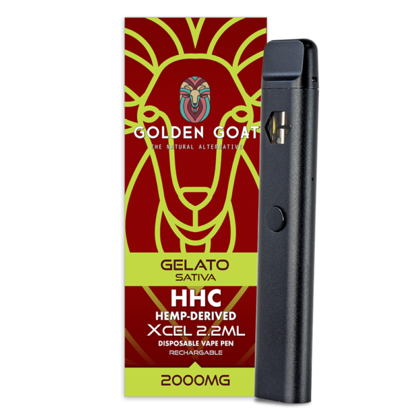 HHC Vape Device, 2000mg, Rechargeable/Disposable – Gelato