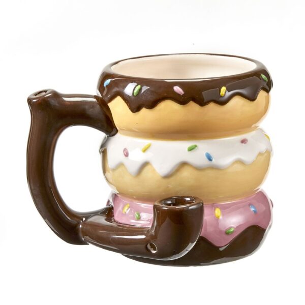 Donut mug – pipe – novelty mug