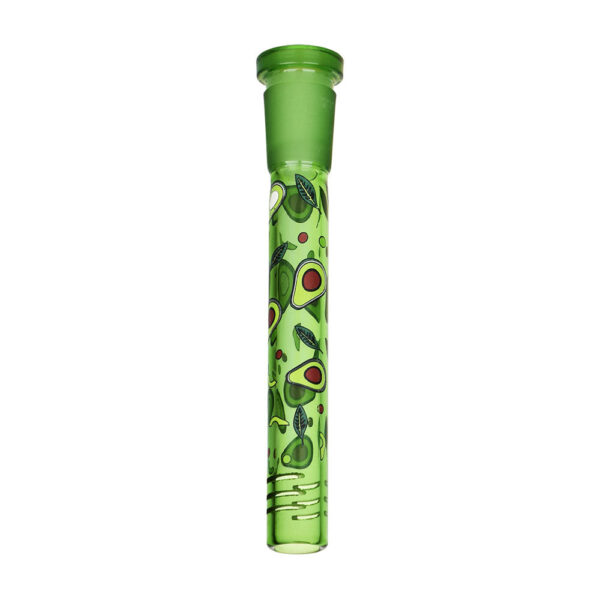 Pulsar Fruit Series Avocado Gold Herb Pipe Glow Duo – 10″ / 14mm F - Image 6