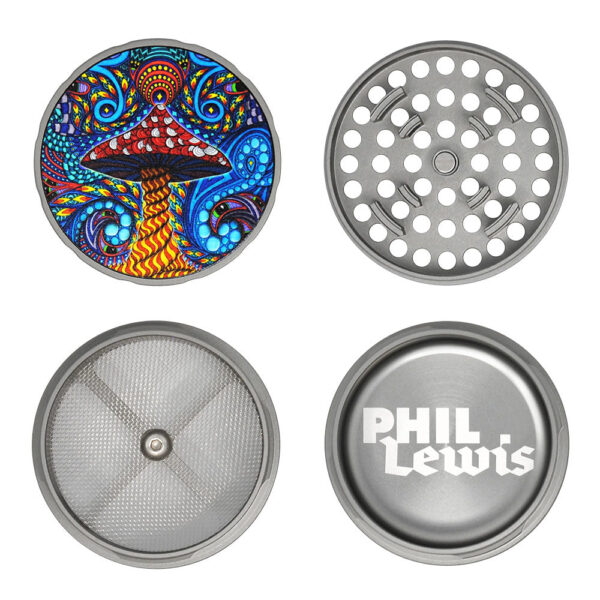 Cali Crusher Homegrown Phil Lewis Shroomy Grinder -4pc/2.35″ - Image 3