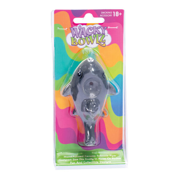 Wacky Bowlz Shark Ceramic Pipe – 3.75″ - Image 4