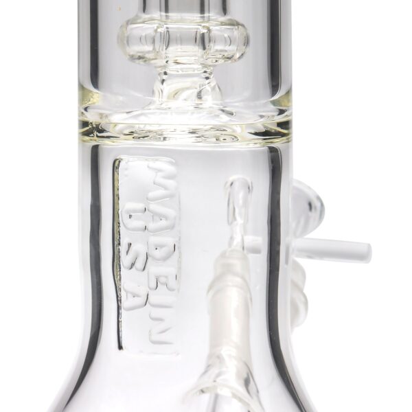 LA Pipes Thick Glass Beaker Showerhead Perc Bong - Image 12