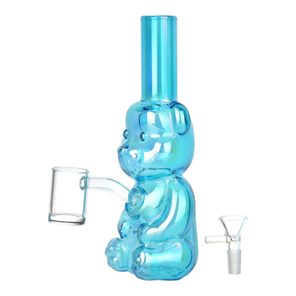 Bear Buddy Electroplated Water Pipe | 6″ | 10mm F - Image 3