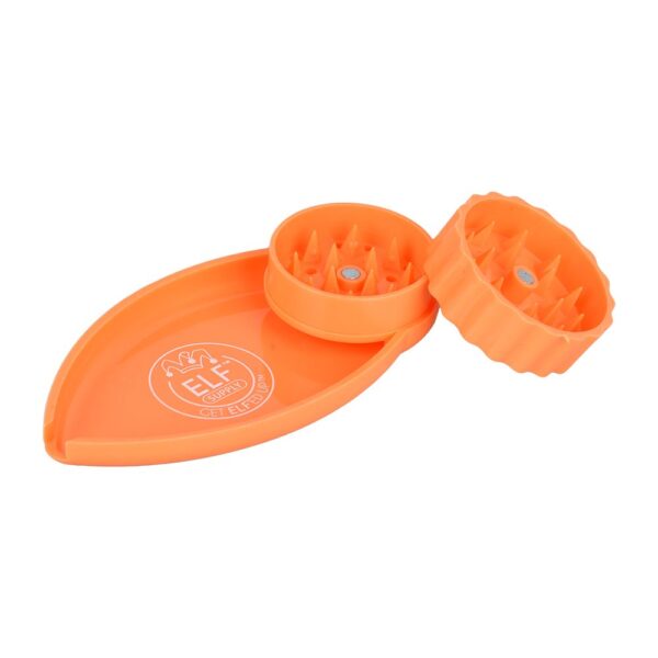 ELF Plastic Grinder With Tray – 1.5″ / 2pc / 6CT BOX - Image 3