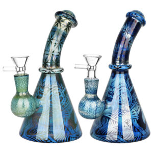 Plague Doctor Fumed Water Pipe – 7″ / 14mm F