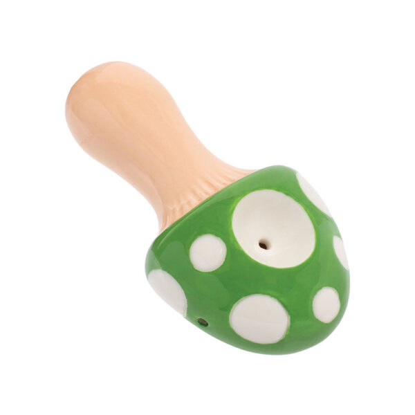 Wacky Bowlz Mushroom Ceramic Pipe | 3.5″ - Image 2