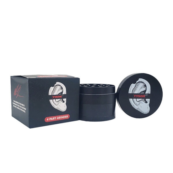 TYSON 2.0 Aluminum Grinder – Bitten Ear / 4pc / 2.25″ - Image 2
