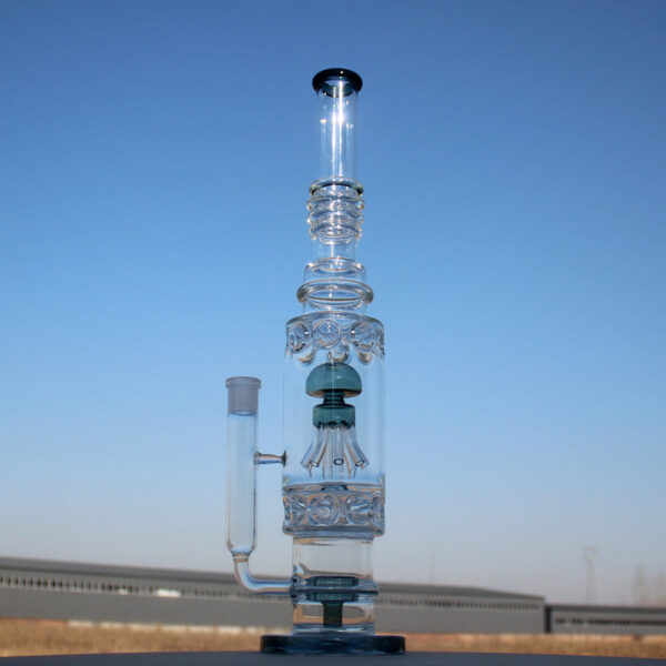 19.5″ Jellyfish Sprinkler & Matrix Perc Glass Water Pipe - Image 5