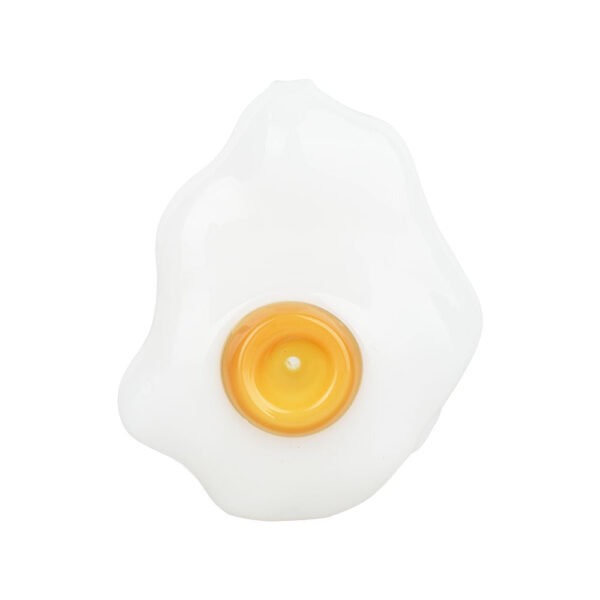 Sunny Side Up Egg Glass Hand Pipe – 3.75″