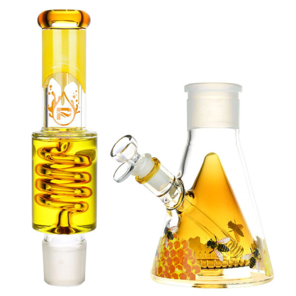 Pulsar Sweet Nectar Stackable Glycerin Beaker Water Pipe – 16″ / 14mm F - Image 2