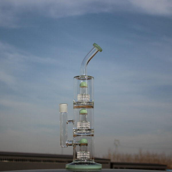 15″ Triple Matrix Percolator Glass Water Pipe - Image 6