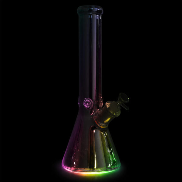 Space Party Beaker Water Pipe w/ LED Light – 14″ / 14mm F - Image 2