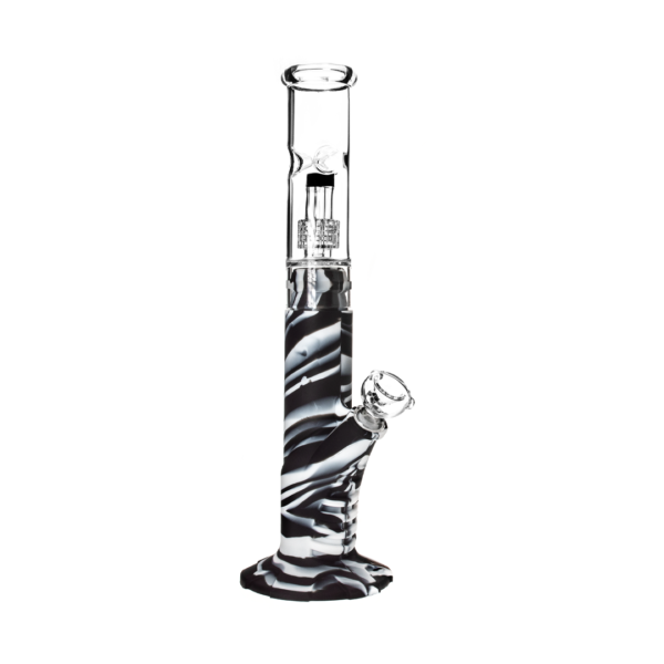 Medusa Customs Silicone Straight Pipe w/Percolator Water Pipe - Image 2