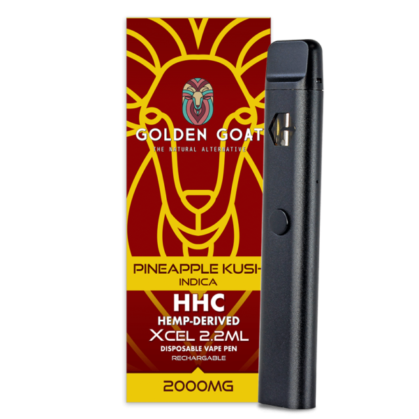 HHC Vape Device, 2000mg, Rechargeable/Disposable – Pineapple Kush