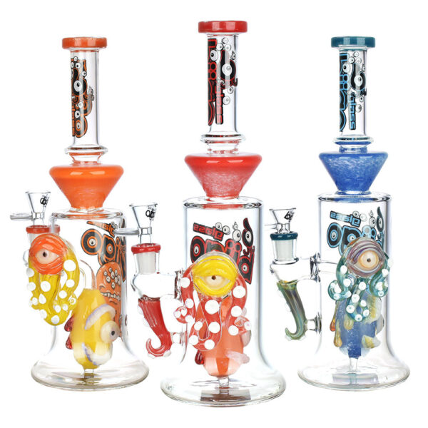 BIIGO Crazy Octopus w/ Eyeball Water Pipe – 12.25″ / 14mm F