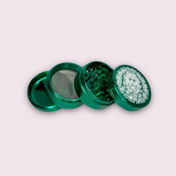 Green Man Green Aluminum 4-Piece Grinder, 2″ - Image 2