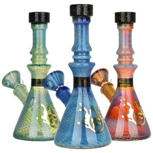 Pulsar Heady Bubble Matrix Beaker Water Pipe w/ Dichro | 7″ | 14mm F