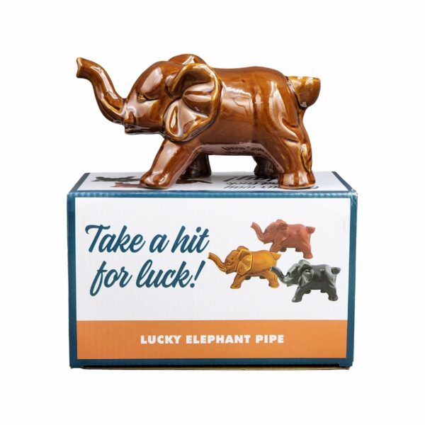 Elephant novelty pipe – Sienna Color - Image 5