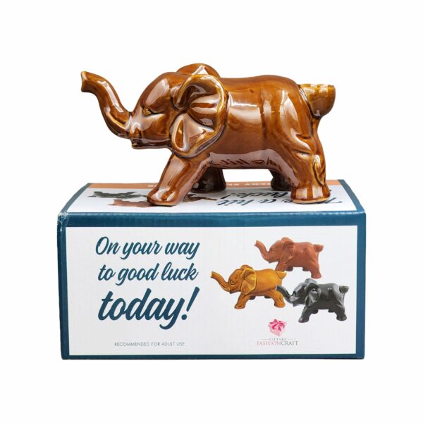 Elephant novelty pipe – Sienna Color - Image 6