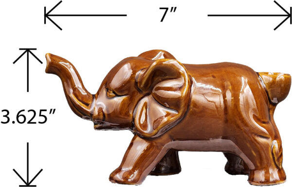 Elephant novelty pipe – Sienna Color - Image 4