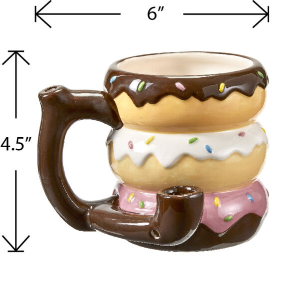 Donut mug – pipe – novelty mug - Image 8