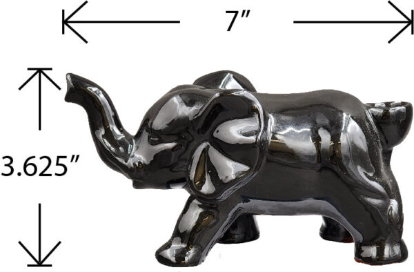 Elephant Novelty Pipe – Black Color - Image 6