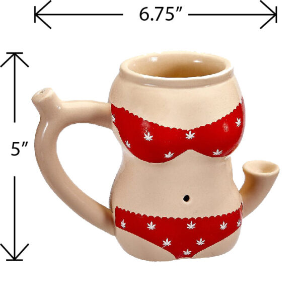Red bikini mug - Image 7