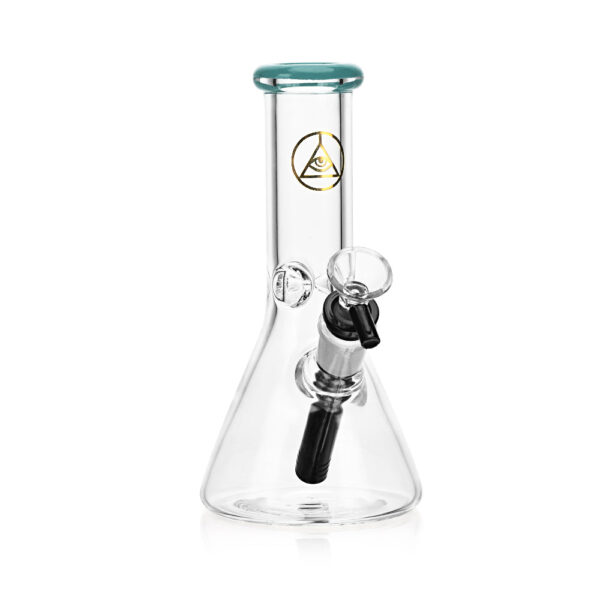 Ritual Smoke – Daily Driver 8″ Beaker w/ American Color Accents – Turquoise - Image 2