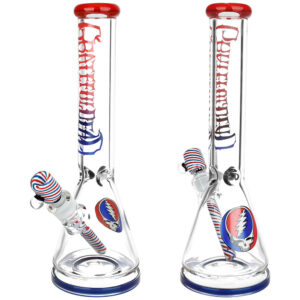 Grateful Dead x Pulsar “Liberty Beaker” Water Pipe – 15.75″ / 14mm F