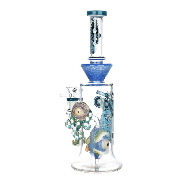 BIIGO Crazy Octopus w/ Eyeball Water Pipe – 12.25″ / 14mm F - Image 3