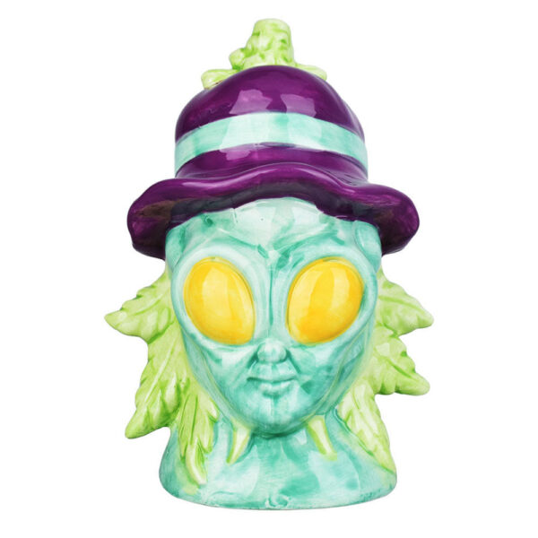 Zooted Alien Ceramic Hand Pipe – 8″