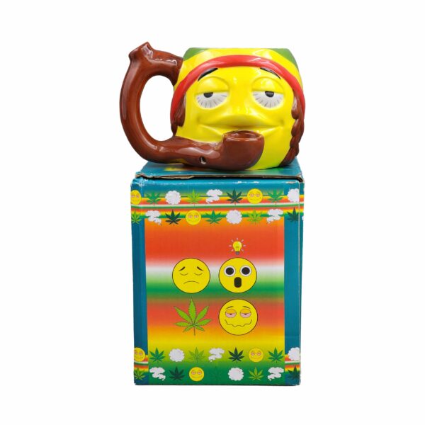 Rasta Emoji Mug Pipe - Image 5