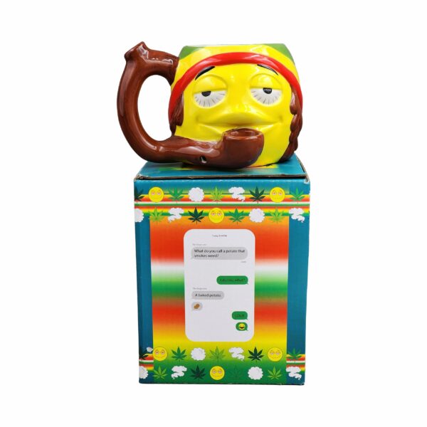 Rasta Emoji Mug Pipe - Image 6