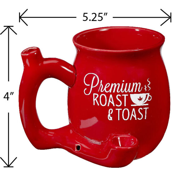 Premium Roast & Toast Mug – Red - Image 3