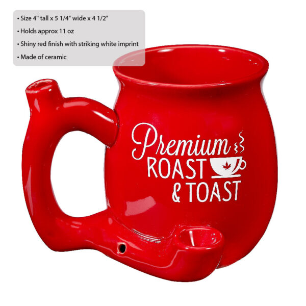 Premium Roast & Toast Mug – Red - Image 2