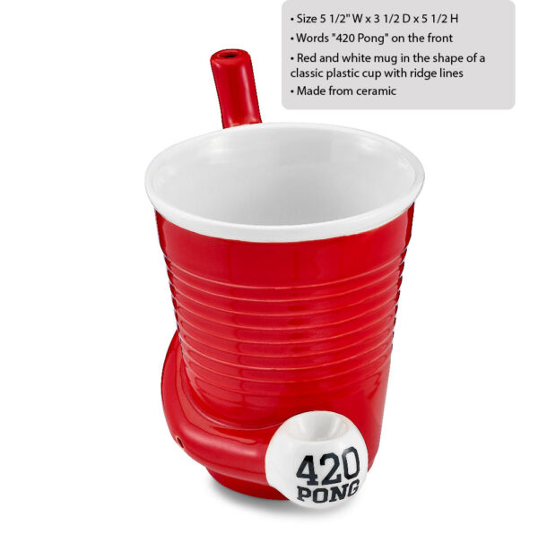 Beer Pong Pipe Mug - Image 2