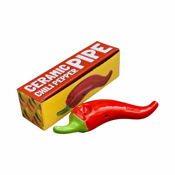 mini chili pepper pipe – red - Image 4