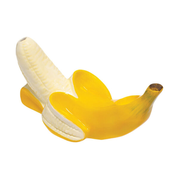 Wacky Bowlz Peeled Banana Ceramic Hand Pipe | 5.5″ - Image 2