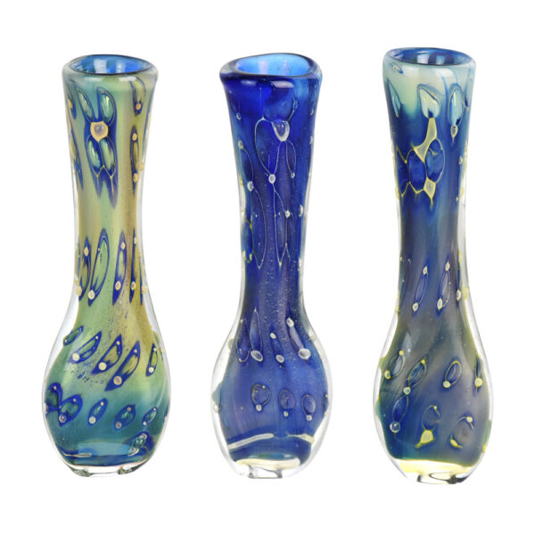 Iridescent Bubbles Chillum Pipe – 3.25″/Colors Vary