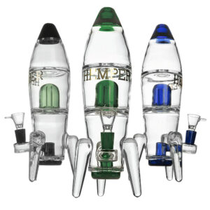 Hemper Rocket Ship XL Water Pipe – 11″/14mm F/Clrs Vry