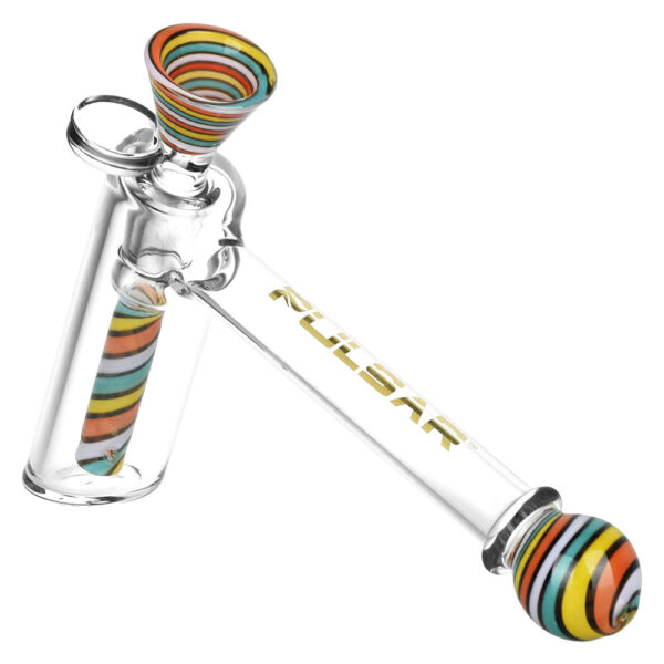 Pulsar Retro Rave Wig Wag Bubbler w/ Herb Slide – 6.25″ / 14mm F