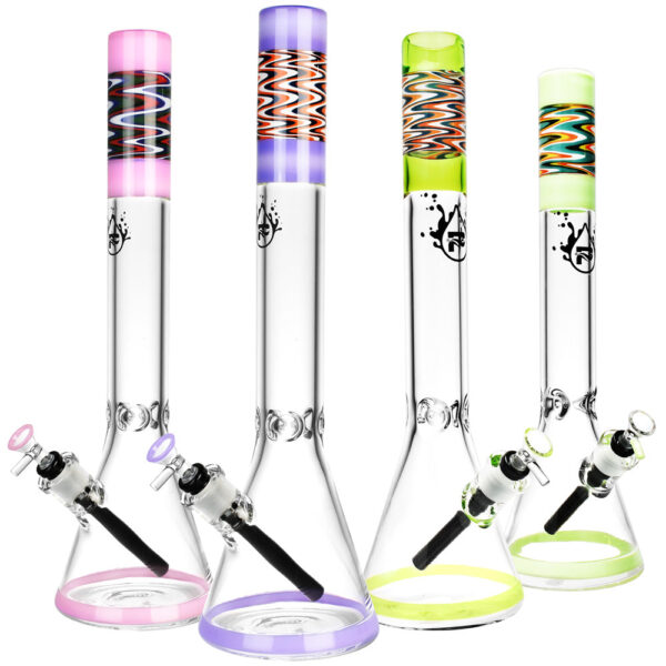 Pulsar Black Downstem Water Pipe – 18″/14mm F/Colors Vary