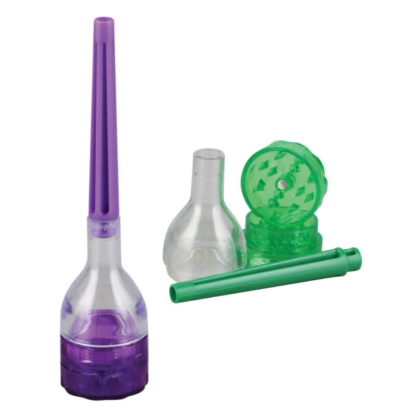 Grinder & Cone Filler – Assorted Colors – 12PC DISPLAY - Image 2