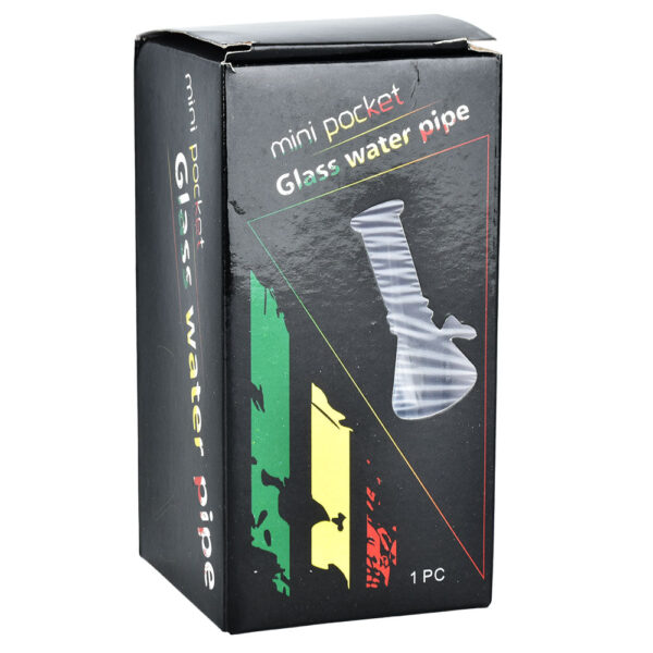Bell Opaque Glass Mini Water Pipe – 5.75″ / Colors Vary - Image 2