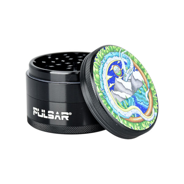 Pulsar Artist Series Grinder – 2.5″ / 4pc / Assorted Designs 6PC DISPLAY - Image 3