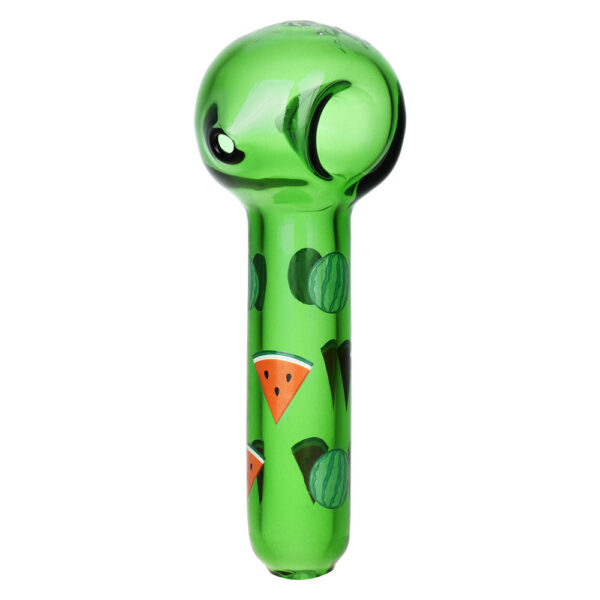 Pulsar Fruit Series Watermelon Zkittles Herb Pipe Glow Duo – 10″ / 14mm F - Image 6