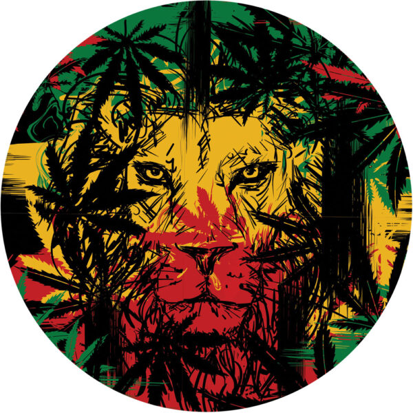 Pulsar Bottoms Up Zion Lion Water Pipe – 10″/14mm F - Image 3