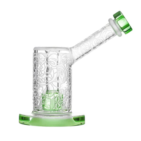 Calibear Sandblasted Seed Of Life Percolator Upright Bubbler - Image 2