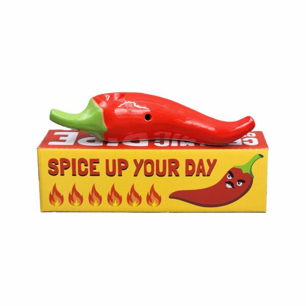 mini chili pepper pipe – red - Image 3