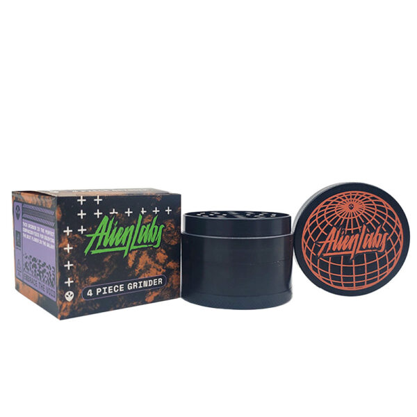 Alien Labs Aluminum Grinder – Globe / 4pc / 2.25″ - Image 2